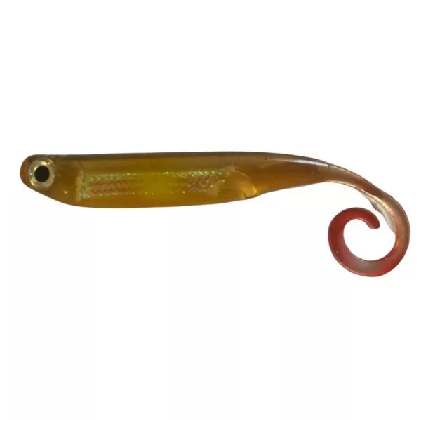 Rapture Power Minnow Curly Tail 7,5cm Brownie Esca in plastica 6 pz