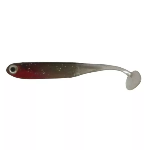 Rapture Mini Minnow Shad Tail 4,5cm Hot Silver Esca in gomma morbida 6 pz
