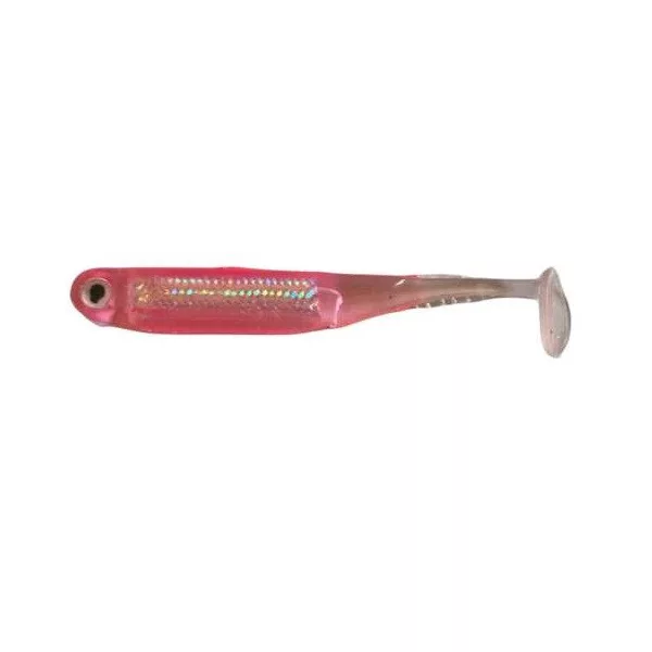 Rapture Mini Minnow Shad Tail 4,5cm Shiner rosa Esca in gomma morbida 6 pz