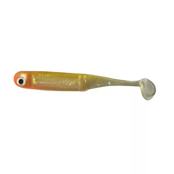 Rapture Mini Minnow Shad Tail 4,5cm Clown Chart Esca in gomma morbida 6 pz