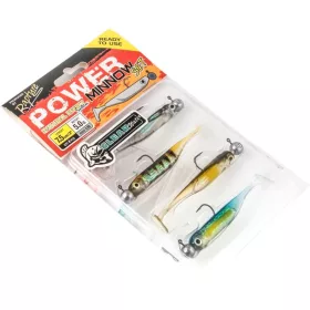   Rapture Power Minnow Set Shad Tail Acqua limpida 7,5cm 5gr Esca in gomma morbida 4 pz