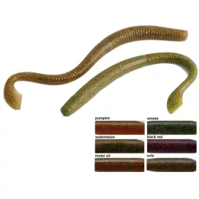   Rapture W. Nightcrawler P.T. 15cm Black&Red Esca in gomma morbida 10 pz