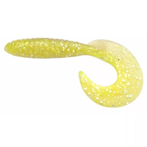 Rapture Fun Tail Grub 6,5cm Chartreuse Ghost Esca in Plastica 10 pz