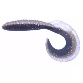   Rapture Fun Tail Grub 6,5cm Black Silver Esca in Plastica 10 pz