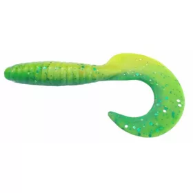   Rapture Fun Tail Grub 8,5cm Green Lime Esca in Plastica 10 pz