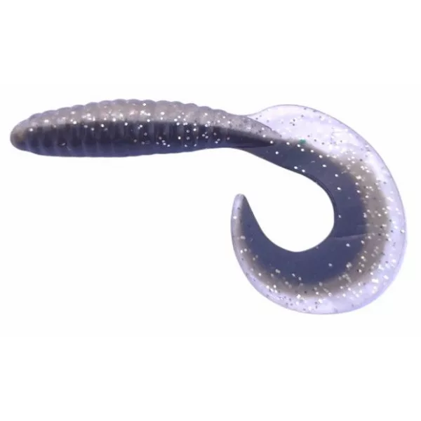 Rapture Fun Tail Grub 8,5cm Black Silver Esca in plastica 10pz