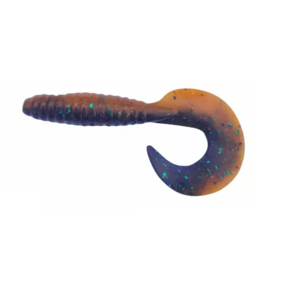 Rapture Fun Tail Grub 8,5cm Black Pumpkin Esca in Plastica 10 pz