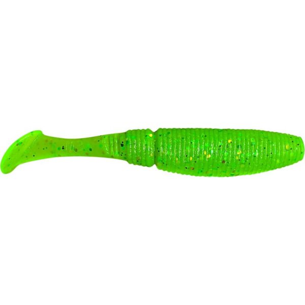 Rapture W. Power Shad 7,5cm Chartreuse Esca in gomma morbida 15 pz