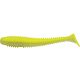 Rapture Ribbed Swing Shad 7cm Chartreuse Fantasma Esca in plastica 12pz