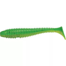   Rapture Ribbed Swing Shad 7cm Verde Lime Esca Artificiale in Plastica 12 pz