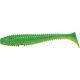 Rapture Ribbed Swing Shad 7cm Verde Lime Esca Artificiale in Plastica 12 pz