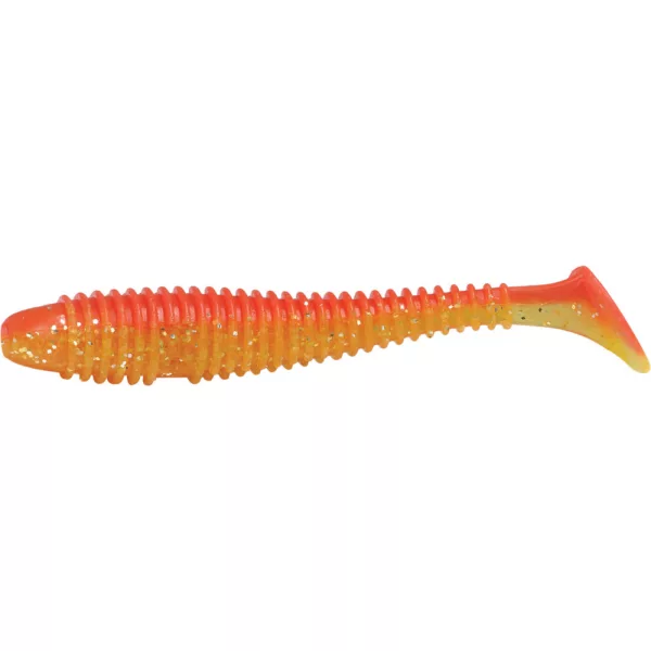Rapture Ribbed Swing Shad 4cm Giallo Fiamma Esca in plastica 14pz