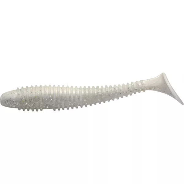Rapture Ribbed Swing Shad 4cm Fantasma Bianco Esca in plastica 14pz