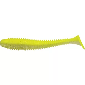   Rapture Ribbed Swing Shad 4cm Chartreuse Fantasma Esca in plastica 14pz