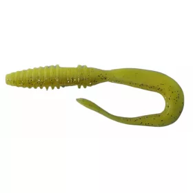 Rapture Mad Worm 8cm Chartreuse Ghost Esca in Plastica 10 pz