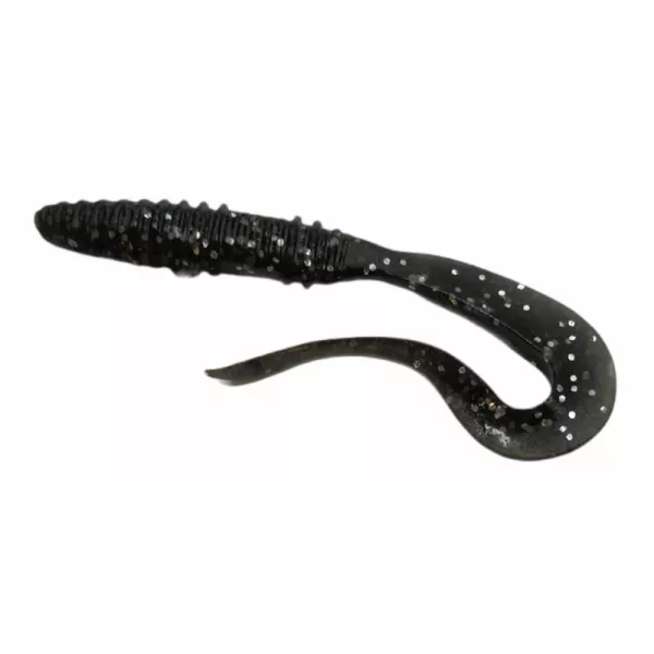 Rapture Mad Worm 10cm Dark Black Esca in Plastica 10 pz