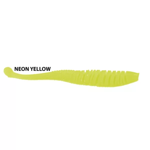 Rapture Evoke Worm 10cm Neon Yellow Esca in Plastica 8 pz