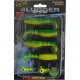 Rapture Slugger Shad Set 7,5cm Giallo Lime Set di Esche Artificiali 4+2 pz