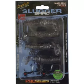   Rapture Slugger Shad Set 7,5cm Fumo Fantasma Set di Esche Artificiali 4+2 pz