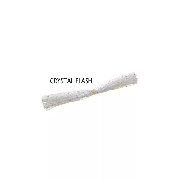 Rapture Skirt di Ricambio per Spinner & Jig Crystal Flash Gonna in Gomma Esca Artificiale in Plastica