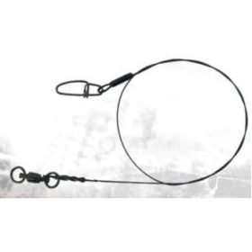   Trabucco Titanium Leader 20lb 12 Bb/Snap/Finale in titanio con moschettone e girella a cuscinetto