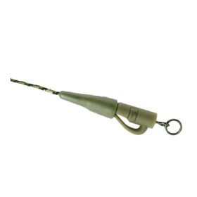   K-Karp DT XTR Clip 90cm Terminale Piombato Verde con Sgancio Rapido 2pz
