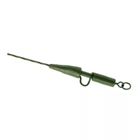   K-Karp DT Metal Clip 90cm Terminale Piombato Marrone con Clip di Sicurezza 2pz