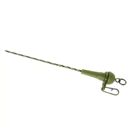   K-Karp DT Sleeve Rig 90cm Terminale Piombato Verde con Clip di Sicurezza 2pz