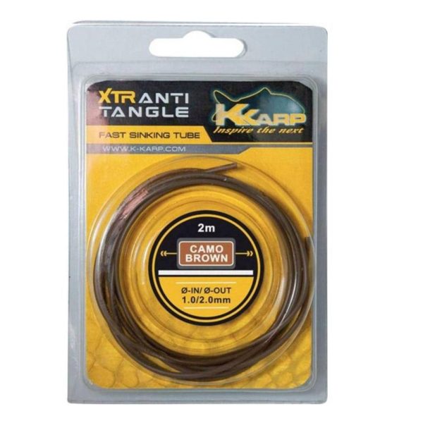 K-Karp XTR Sinking Tube Marrone 1,0-2,0mm Anti-groviglio 2m