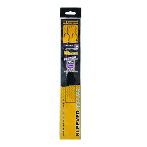 K-Karp Ready Rig Sleeved Chod 06 Monofil Amo Pre-annodato 2pz
