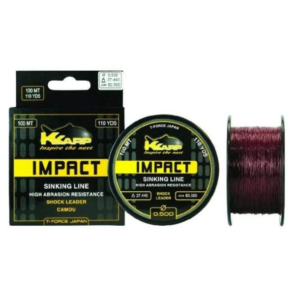 K-Karp Impact Shock Leader 100m 0,50mm Monofil Filo Principale