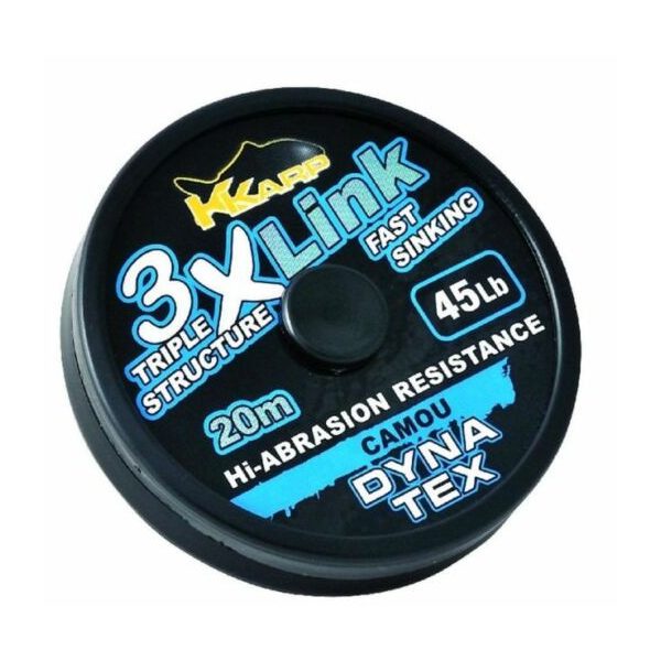 K-Karp Dyna Tex 3X-Link 20m 25lb Camou Terminale