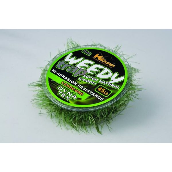 K-Karp Dyna Tex Weedy-Trap Leadcore 5m 45lb Natural Terminale
