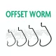 Rapture Offset Worm 2/0 Amo Offset 10pz