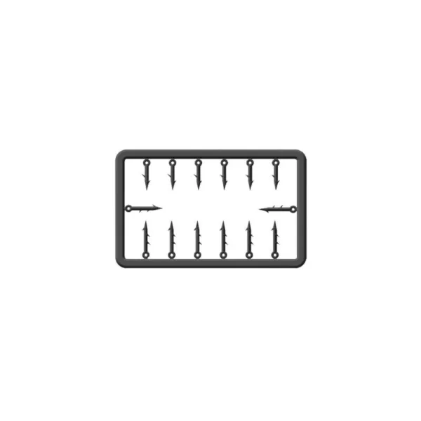 Cralusso Kit di punte per esche in plastica (5-7 mm) S