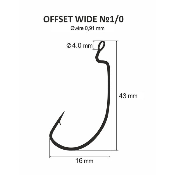 DS Offset wide No. 1/0 (4 pz/confezione)