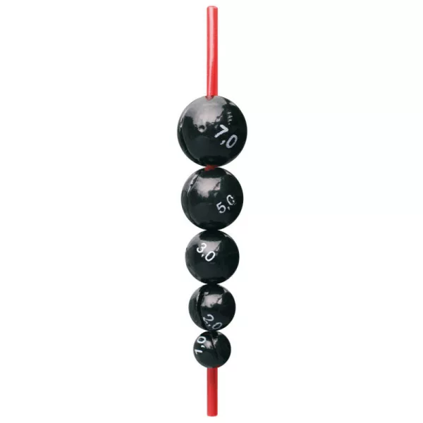 Cralusso Piombo Sferico Centrale con Tubo Protettivo 15gr 4pz