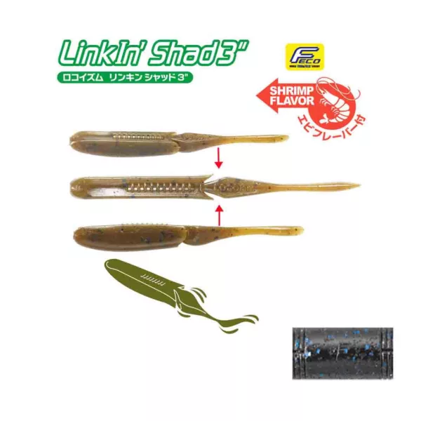 Tiemco Linkin Shad 10cm 112 Plasztik Csali 9db