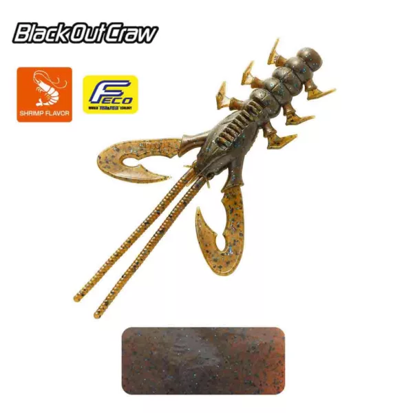 Tiemco Black Out Craw 10cm 133 Plasztik Csali 6db