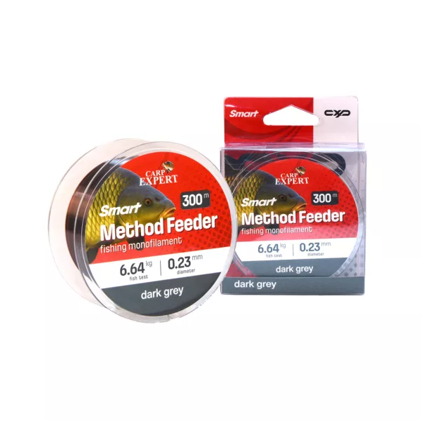 Carp Expert Smart Method Feeder Sötétszürke 0,23mm Monofil Főzsinór 300m