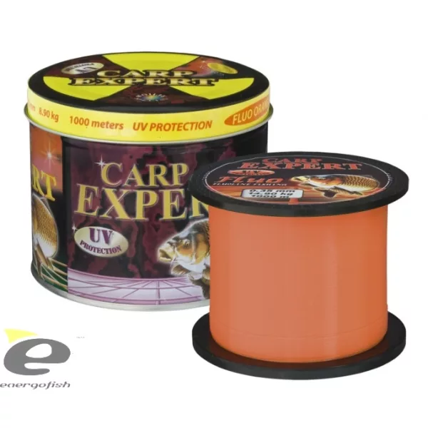 Filo Carp Expert Uv Fluo Arancione 0,25Mm 1000M in Scatola