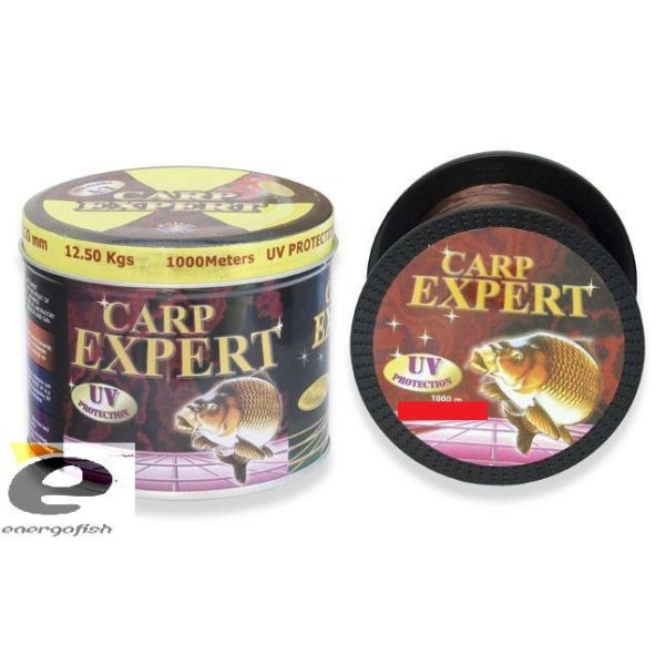 Filo Carp Expert Uv 0,40Mm 1000M in scatola di metallo