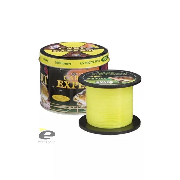 Filo Carp Expert Uv Fluo 0,35Mm 1000M in scatola di metallo