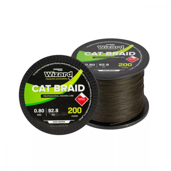 WIZARD CAT BRAID 0,50MM 200M 55,2KG - Filo principale - Trecciato