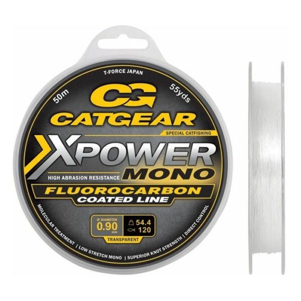 Catgear Xpower Mono Leader FC 50m 120lb Monofilo per terminali