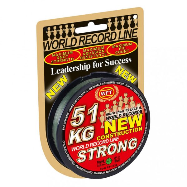 TRECCIATO WFT NEW GREEN 32KG 0,22mm 300m - Filo principale - Trecciato