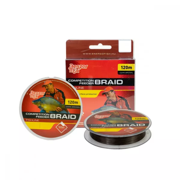 Filo trecciato Benzar Competition Feeder Braid 0,06Mm 4,35 Kg 120M Dark Brown