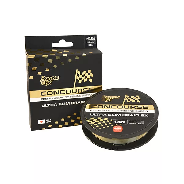 Benzar Concourse Ultra Slim 8X Braid 120m 0,080mm Trecciato
