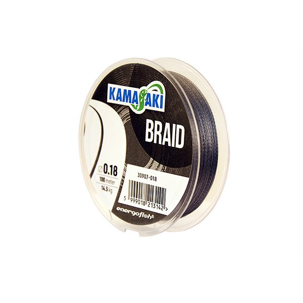 Kamasaki Braid Grigio 0,14mm 100m Lenze Madre Intrecciato