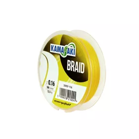 Kamasaki Braid Giallo 0,14mm 100m Lenze Madre Intrecciato